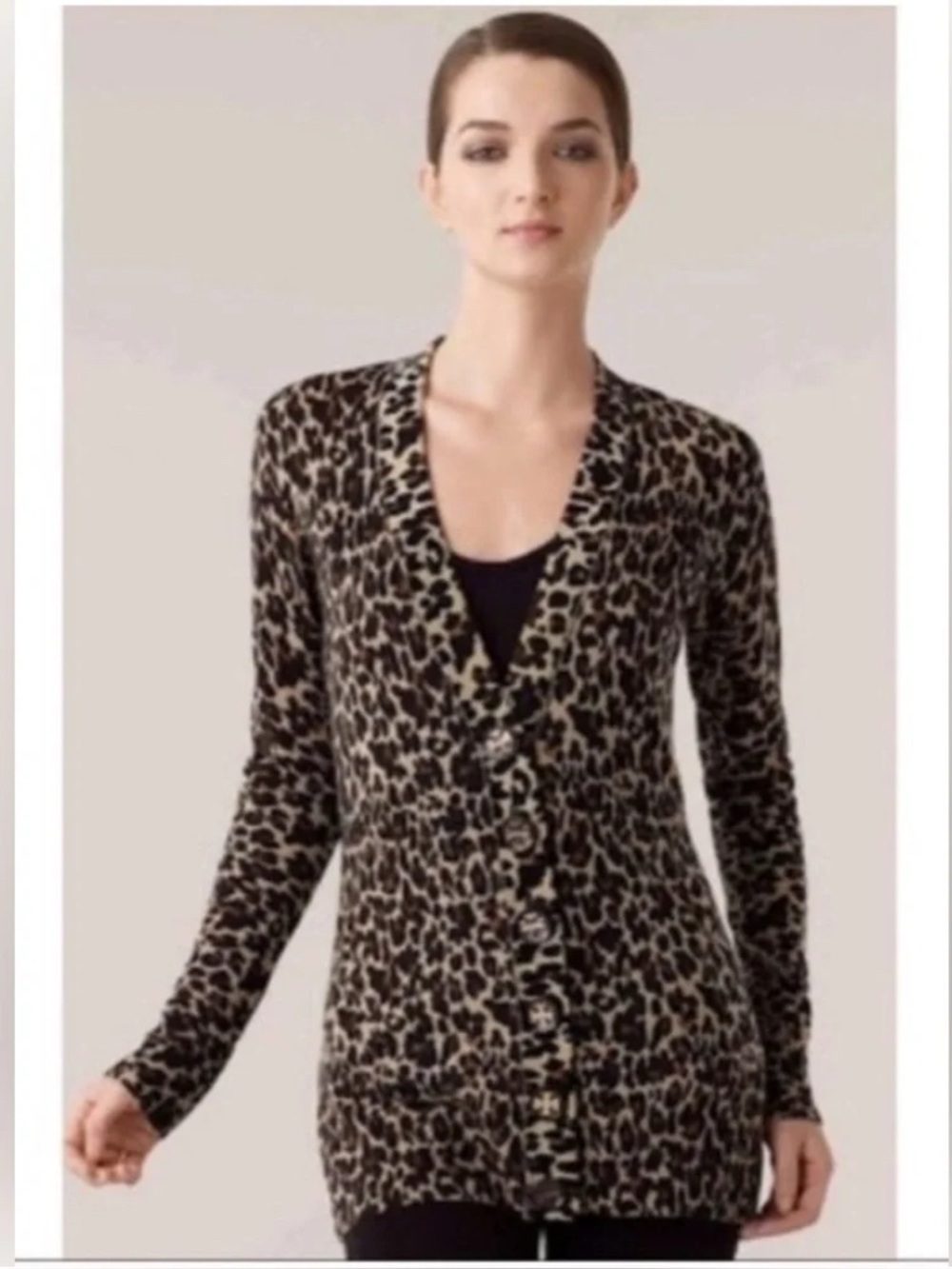 TORY BURCH Simone cardigan leopard